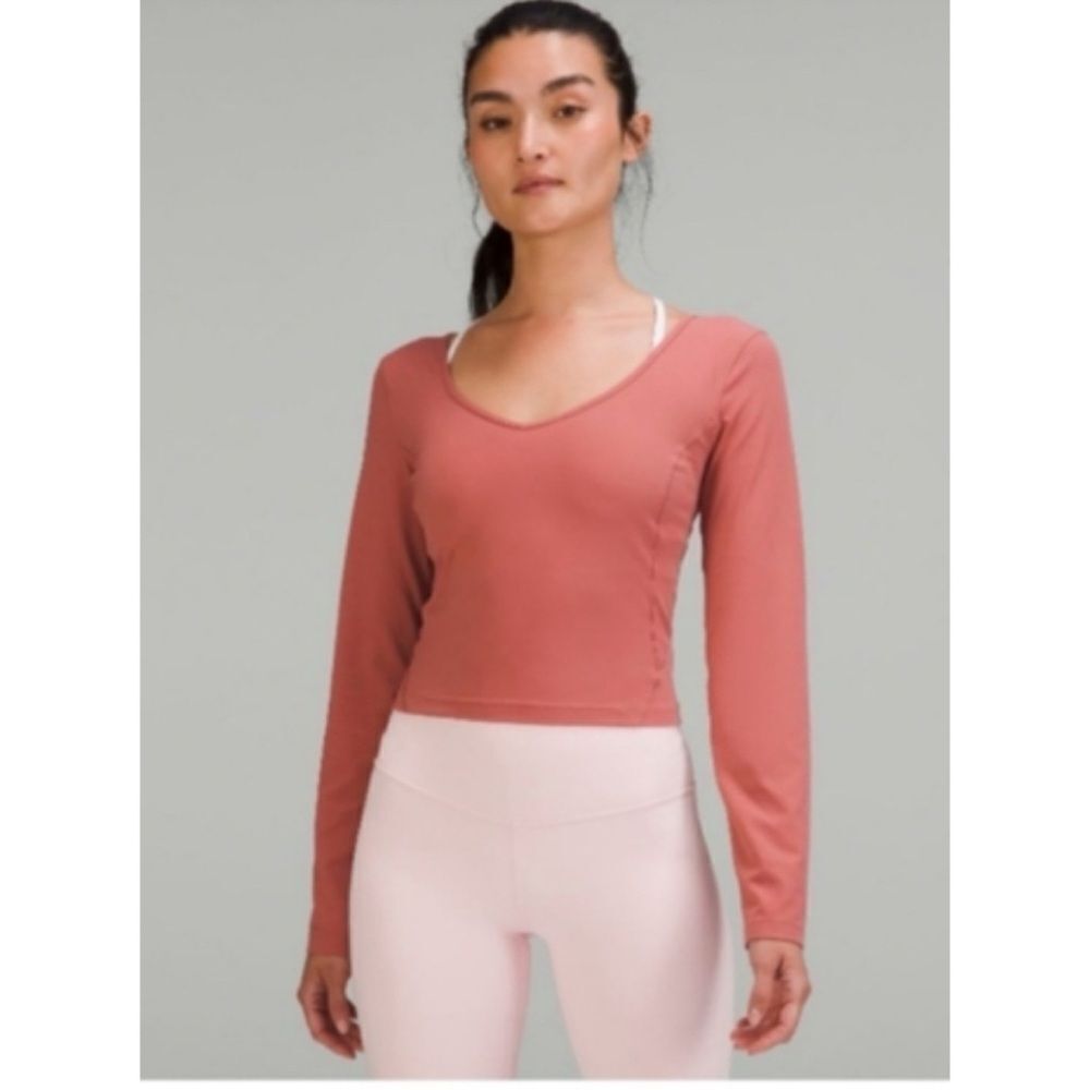 Lululemon Align™ Long Sleeve Shirt, Brier Rose, W3FHWS Size 12 / New No Tags
